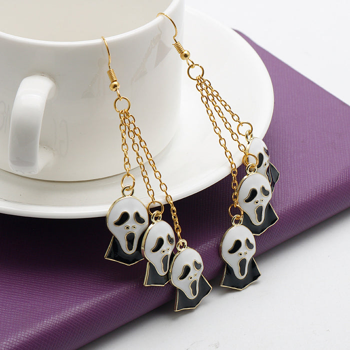 Wholesale Earrings Alloy Halloween Ghost Funny JDC-ES-Dsheng005