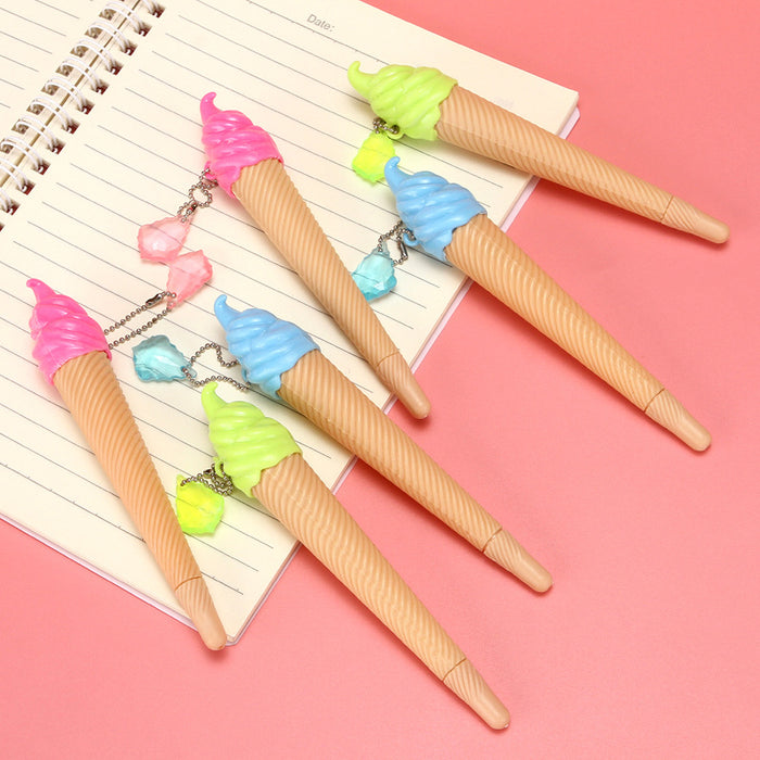 Wholesale Random Cartoon Plastic Ice Cream Ballpoint Pen MOQ≥2 JDC-BP-XHZ006