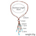 Jewelry WholesaleWholesale Boho Feather Turquoise Leather Long Necklace JDC-NE-GSJY004 Necklaces 嘉溢 %variant_option1% %variant_option2% %variant_option3%  Factory Price JoyasDeChina Joyas De China