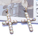 Jewelry WholesaleWholesale Exaggerated Alloy Diamond Color Cross Earrings JDC-ES-QLan008 Earrings 千岚 %variant_option1% %variant_option2% %variant_option3%  Factory Price JoyasDeChina Joyas De China