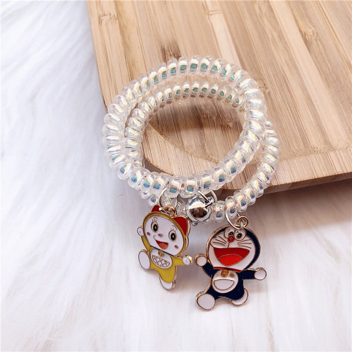 Jewelry WholesaleWholesale magnet hair ring telephone wire rope cartoon rubber band bracelet (F) JDC-BT-WeiY012 Bracelet 薇雅 %variant_option1% %variant_option2% %variant_option3%  Factory Price JoyasDeChina Joyas De China