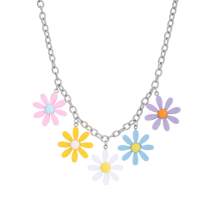 Wholesale Necklace Resin Cute Cartoon Fruit Flower MOQ≥2 JDC-NE-YiD046