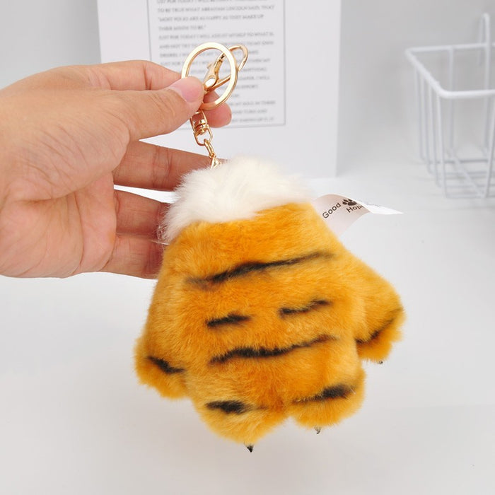 Wholesale Tiger Claw Tiger Palm Plush Keychain JDC-KC-YDu001