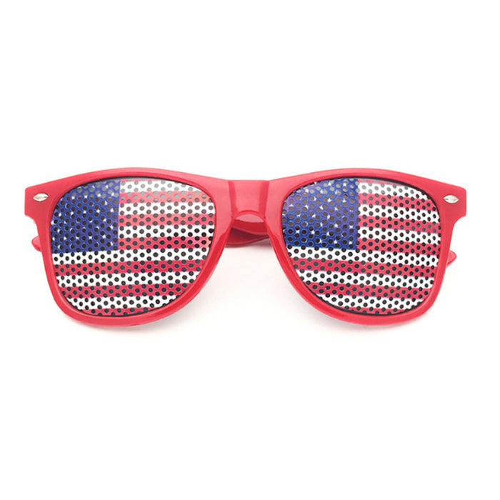 Wholesale 4th of July Independence Day American Flag Sticker Pinhole Rice Nail Sunglasses JDC-SG-ZhuoW002