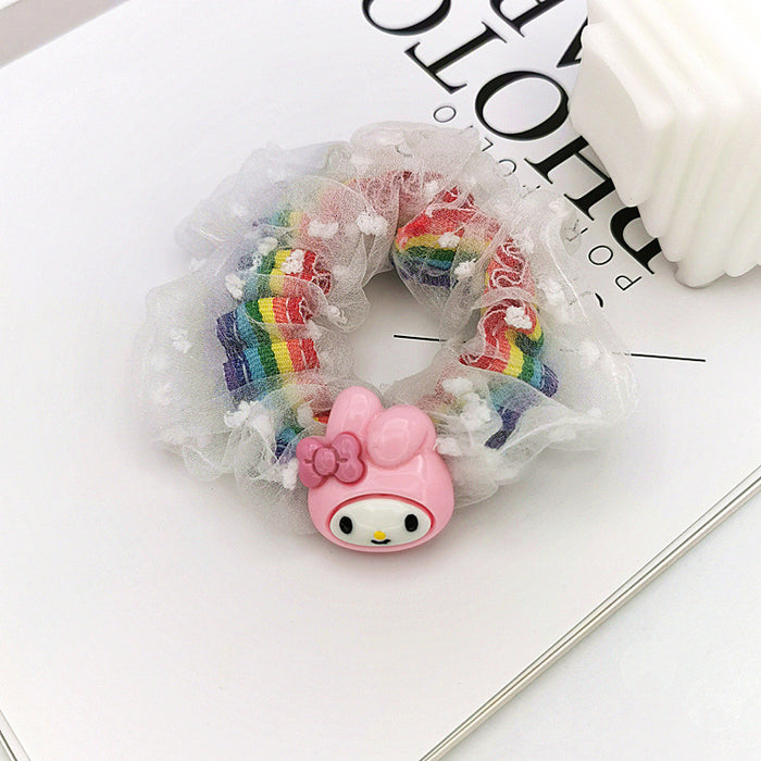 Wholesale cute card hair accessories large intestine ring head rope MOQ≥2 JDC-HS-SXD008