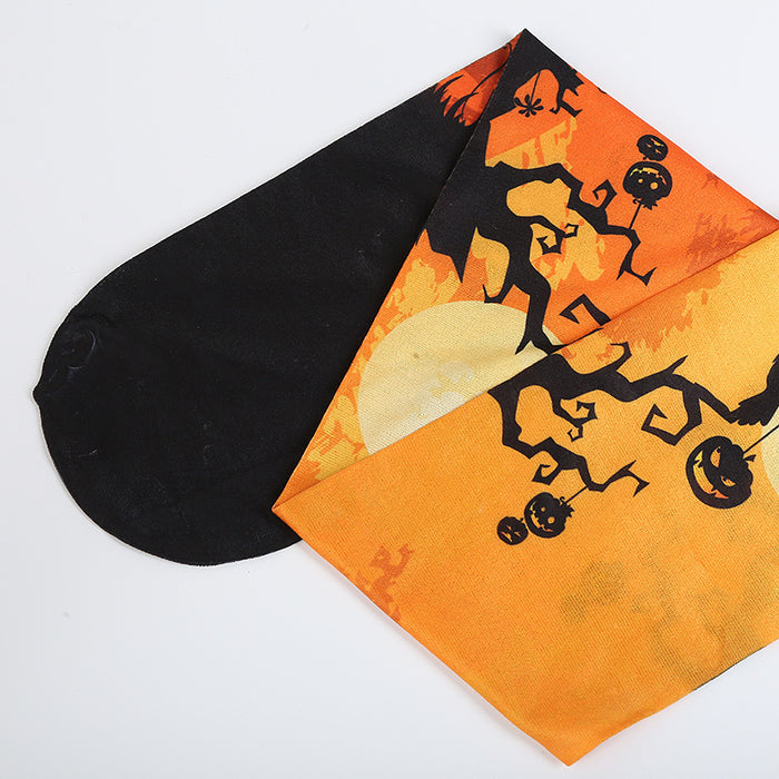 Wholesale Socks Polyester Halloween Bat Skull Bones Over Knee Stockings MOQ≥2 JDC-SK-Shuangniu001