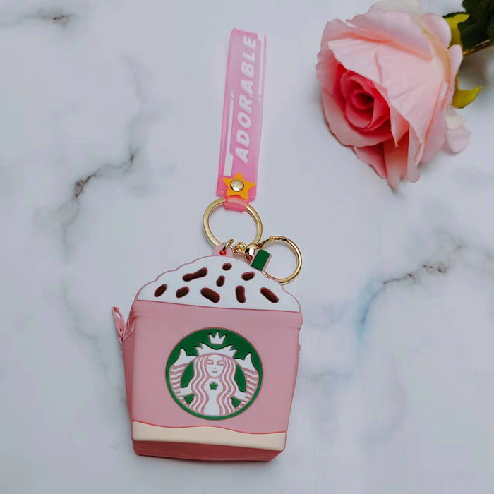 Wholesale keychain pvc cartoon cute bag accessories MOQ≥2 JDC-KC-HuaQ002