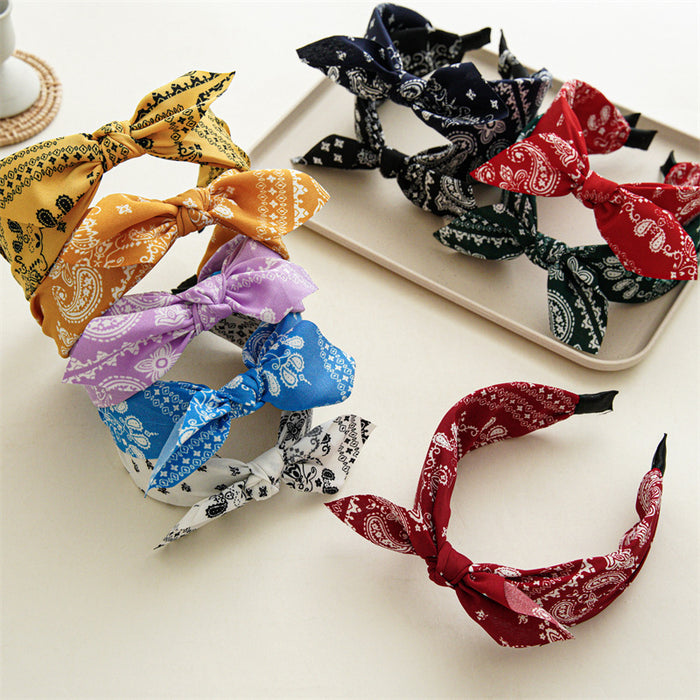 Wholesale Headband Fabric Bow JDC-HD-ST001