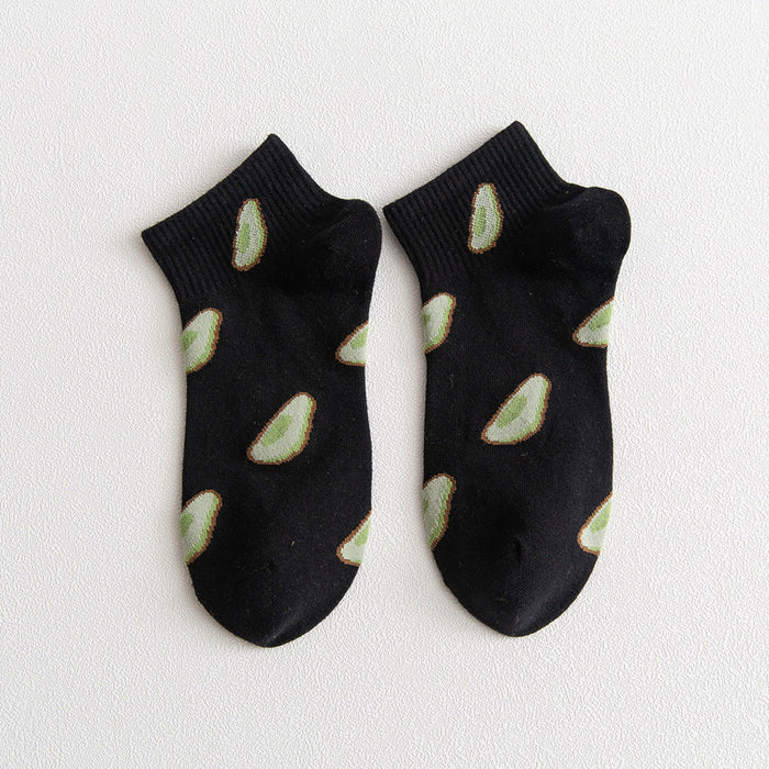 Jewelry WholesaleWholesale Polyester Avocado Ladies Short Socks JDC-SK-XiaoYi001 Sock 小蚁 %variant_option1% %variant_option2% %variant_option3%  Factory Price JoyasDeChina Joyas De China