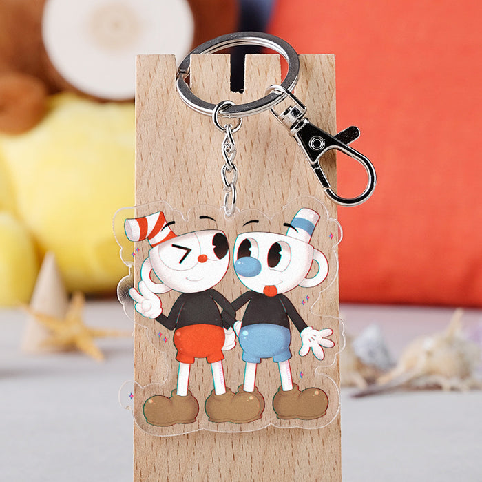 Wholesale keychain pvc cartoon cute plush toy pendant JDC-KC-KaMan003