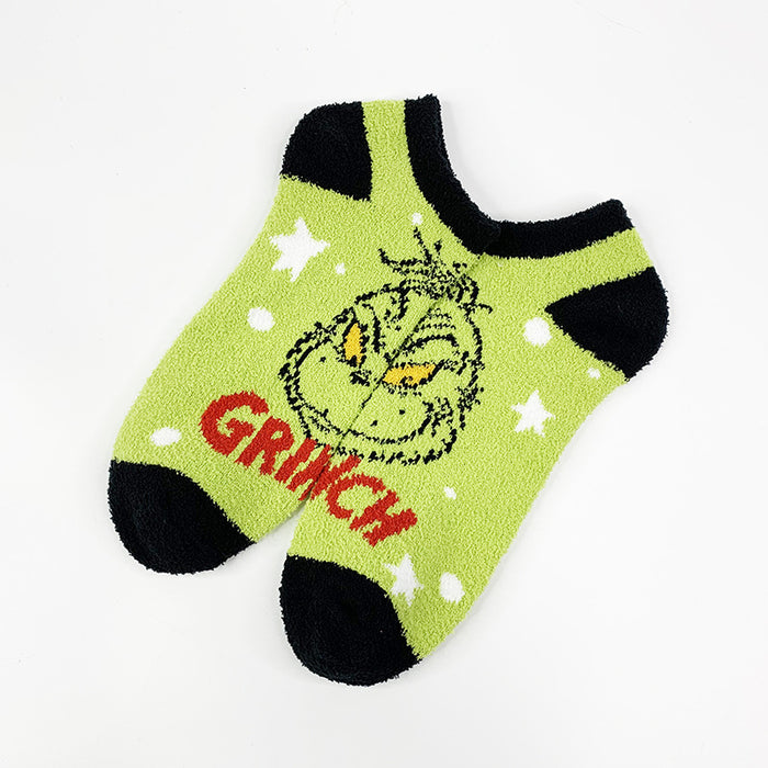 Wholesale Sock Coral Fleece Couple Double Sided Fleece Socks Thickened Christmas (M) JDC-SK-YiYan031