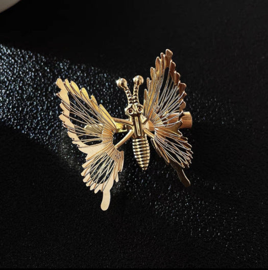 Jewelry WholesaleWholesale moving butterfly tassel hair clip JDC-HC-Muran001 Hair Clips 慕苒 %variant_option1% %variant_option2% %variant_option3%  Factory Price JoyasDeChina Joyas De China