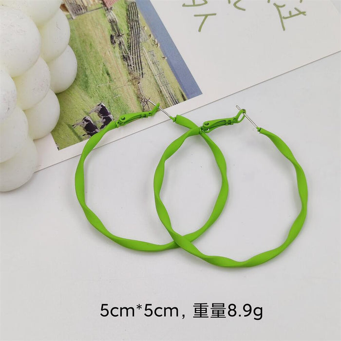 Jewelry WholesaleWholesale green S925 silver needle spray paint butterfly C circle square round earrings JDC-ES-FX007 Earrings 繁瑆 %variant_option1% %variant_option2% %variant_option3%  Factory Price JoyasDeChina Joyas De China