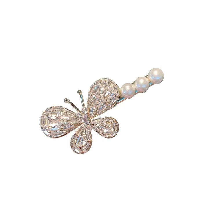 Wholesale Hair Clip Butterfly Diamond Metal JDC-HC-KeZi011