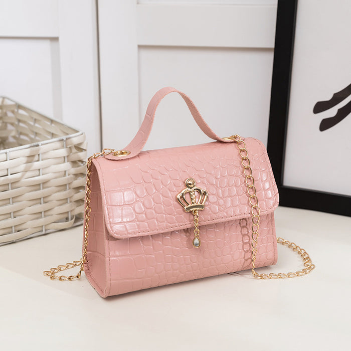 Wholesale crocodile pattern small square bag fresh messenger bag JDC-HB-ShiC002