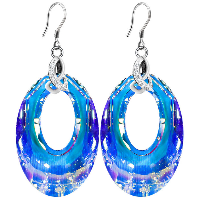 Wholesale crystal short earrings fashion gift JDC-ES-kait007