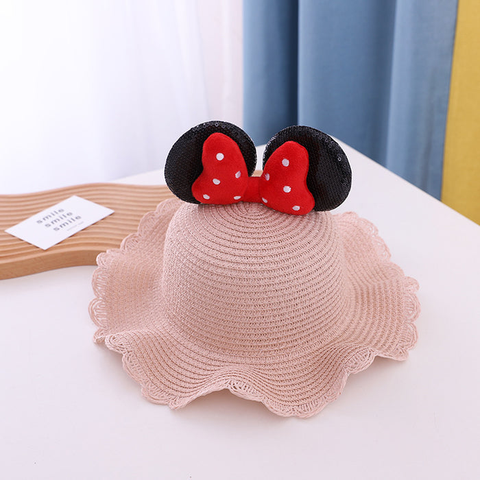 Jewelry WholesaleWholesale thin children's sunshade hat sunscreen Princess Beach Hat JDC-FH-Andie002 Fashionhat 暗蝶 %variant_option1% %variant_option2% %variant_option3%  Factory Price JoyasDeChina Joyas De China