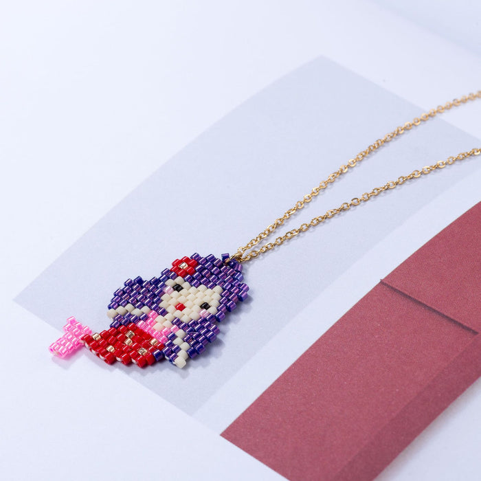 Wholesale Necklaces Titanium Steel Miyuki Cartoon Cute MOQ≥2 JDC-NE-GSACC001