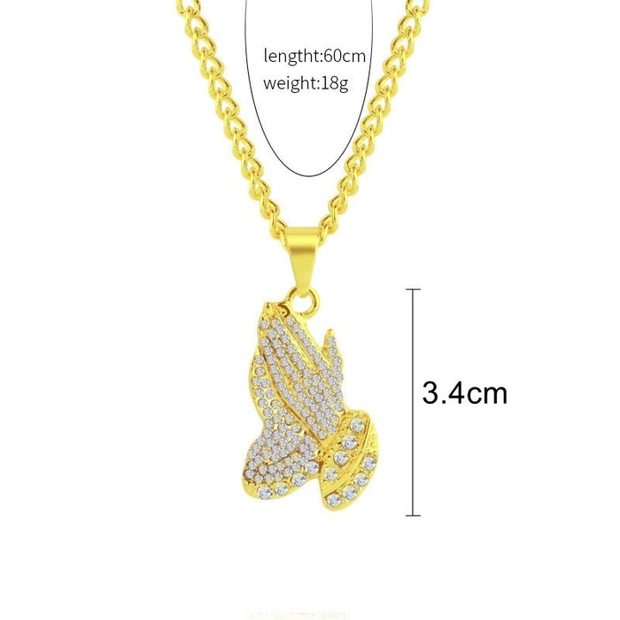 Jewelry WholesaleWholesale Diamond Cross Pendant Exaggerated Hip Hop Men's Necklace JDC-NE-GSJY006 Necklaces 嘉溢 %variant_option1% %variant_option2% %variant_option3%  Factory Price JoyasDeChina Joyas De China