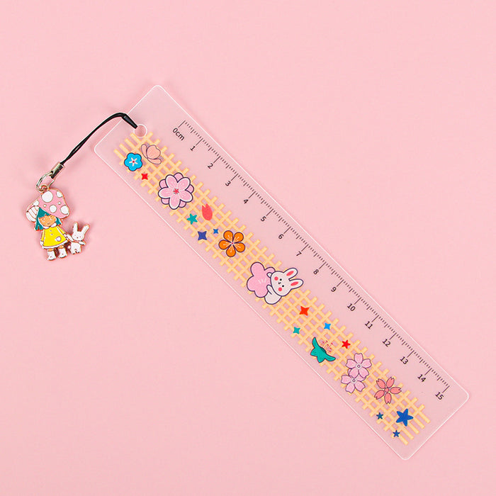 Wholesale Ruler Multifunctional Transparent Bookmark MOQ≥2 JDC-RR-ChiCh001