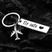 Jewelry WholesaleWholesale commemorative gift fly safe safe stainless steel keychain MOQ≥2 JDC-KC-ShangQ010 Keychains 上泉 %variant_option1% %variant_option2% %variant_option3%  Factory Price JoyasDeChina Joyas De China