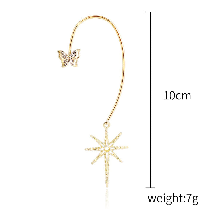 Jewelry WholesaleWholesale pearl love star diamond fringe alloy earhook JDC-ES-ManY008 Earrings 满溢 %variant_option1% %variant_option2% %variant_option3%  Factory Price JoyasDeChina Joyas De China