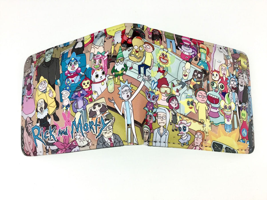 Wholesale Wallet PU Anime Modi Graffiti Color Card Holder (M) JDC-WT-HaoJun002