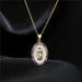 Jewelry WholesaleWholesale copper plated 18K gold drop oil zircon Virgin Mary necklace JDC-NE-AG143 Necklaces 澳古 %variant_option1% %variant_option2% %variant_option3%  Factory Price JoyasDeChina Joyas De China