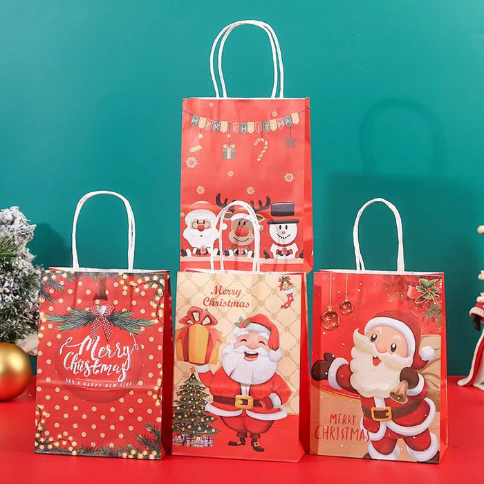 Wholesale Gift Bags Kraft Festive Party Christmas JDC-GB-ganrui008