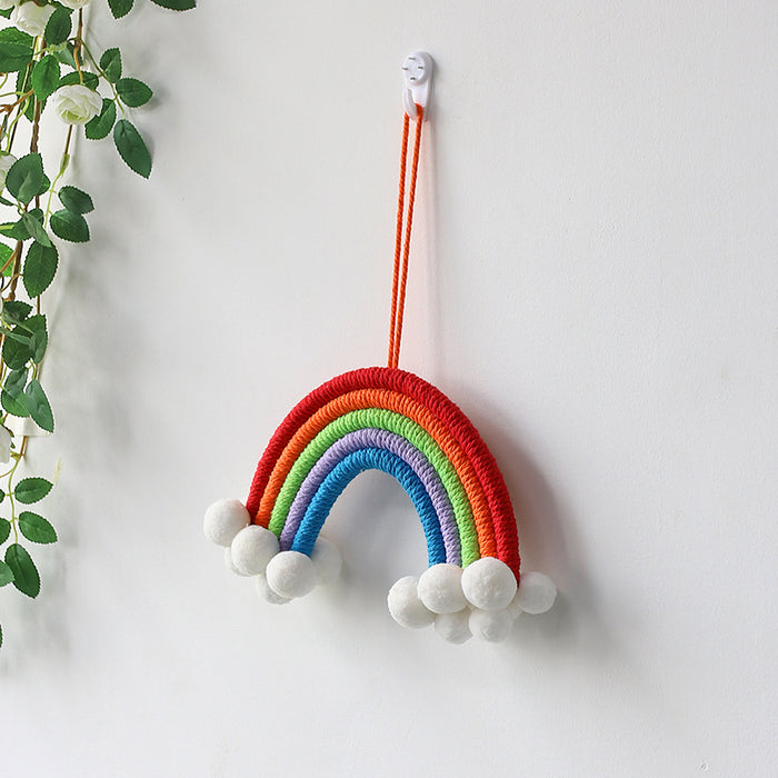 Wholesale INS rainbow pendant children's room decoration braided tassel JDC-DC-RXin009