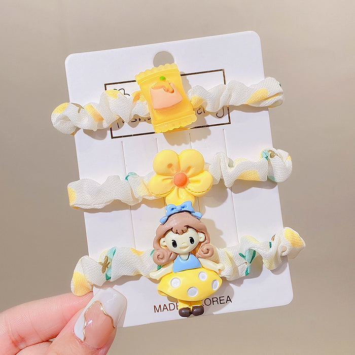 Wholesale cloth cute princess cartoon hair rope MOQ≥2 JDC-HS-RXi006