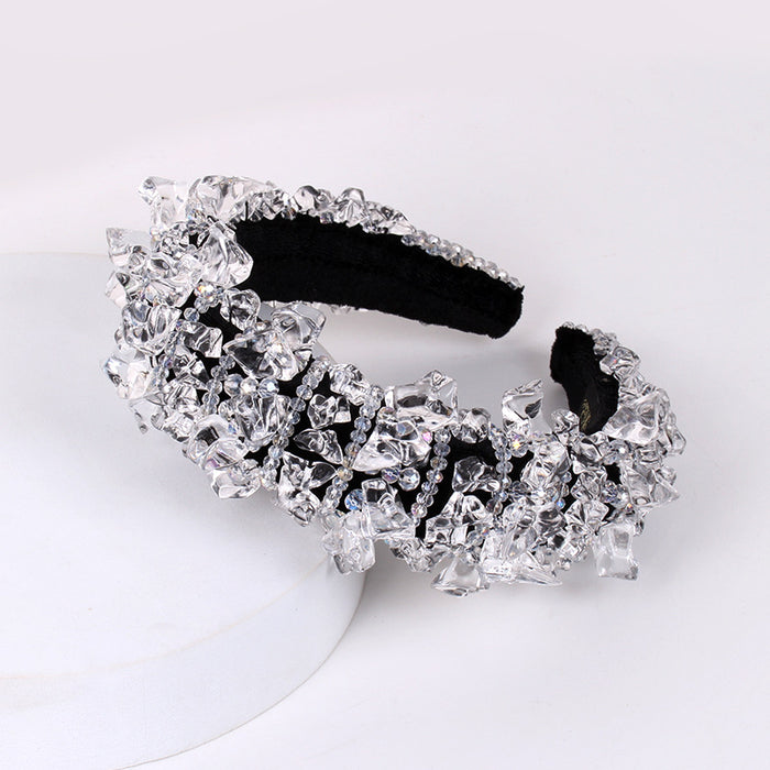 Wholesale ice cube headband hair accessories headwear JDC-HD-ZXI002