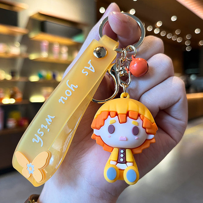 Wholesale Cartoon Anime Cute Silicone Keychain (M) JDC-KC-YMeng005