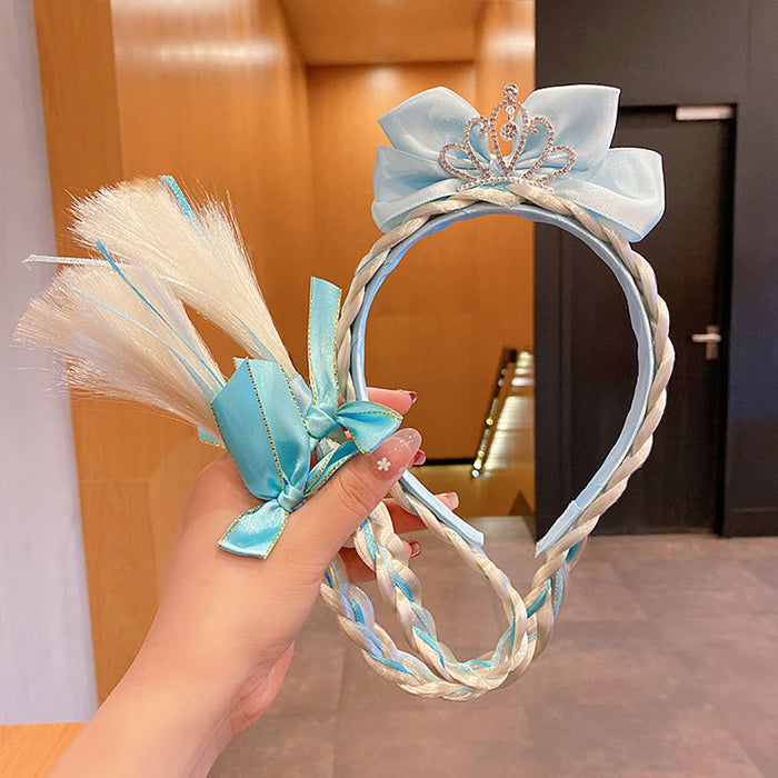 Jewelry WholesaleWholesale girl crown wig braid hair hoop JDC-HD-DingS003 Headband 鼎硕 %variant_option1% %variant_option2% %variant_option3%  Factory Price JoyasDeChina Joyas De China