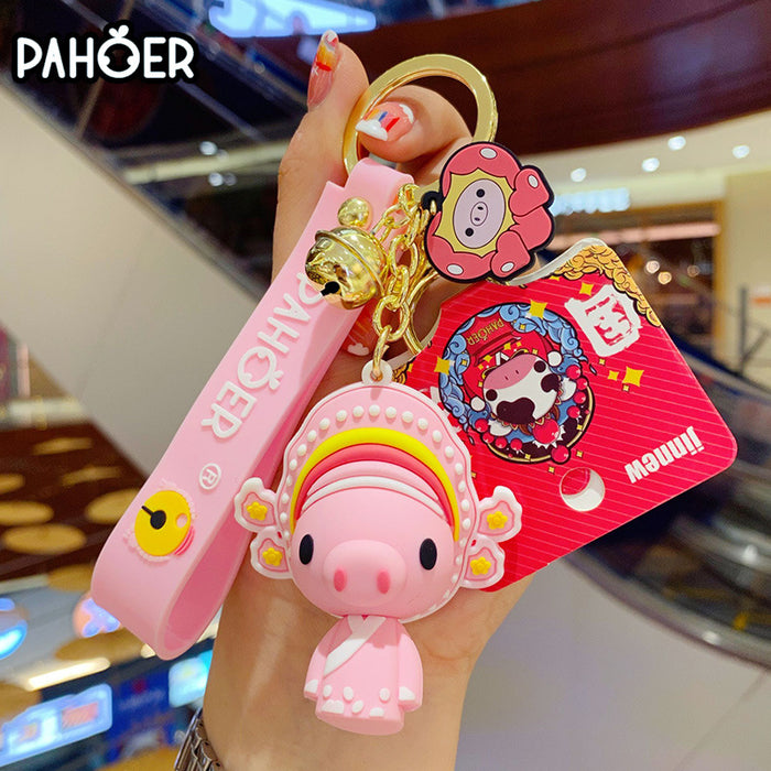 Wholesale Keychains Hardware PVC Cartoon Cute MOQ≥2 JDC-KC-BaiM056