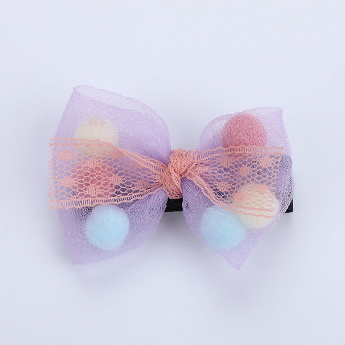 Wholesale Hair Clips mesh bow children JDC-HC-MDL001