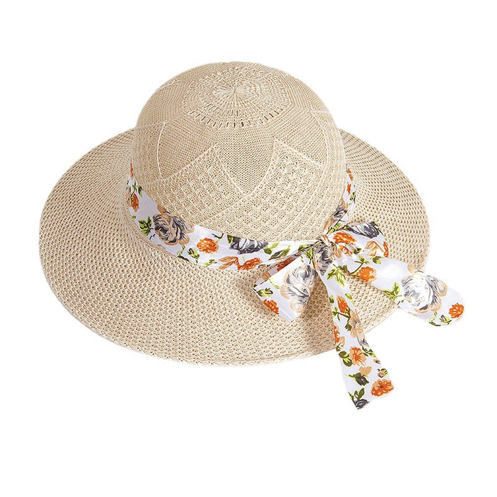 Wholesale Natural Papyrus Sunshade Straw Hat JDC-SH-ZYuan003