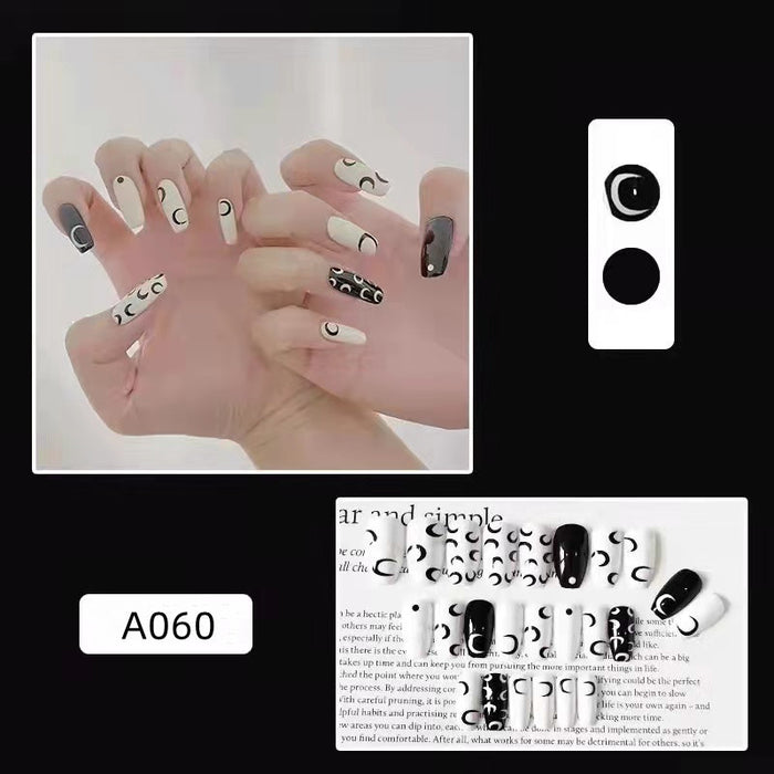 Wholesale Detachable Nail Stickers 24 Pieces/Box JDC-NS-HFan001