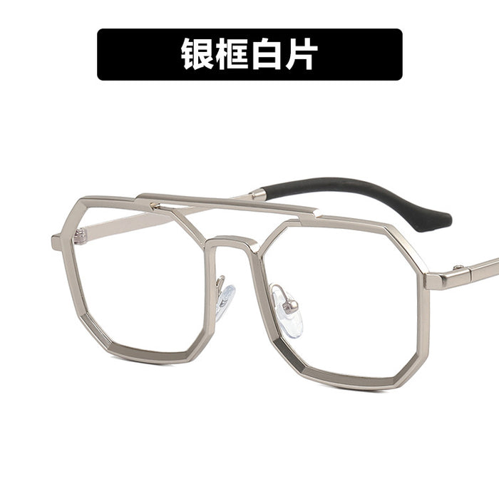 Wholesale Steampunk Double Bridge Sunglasses Men Polygon JDC-SG-KD169