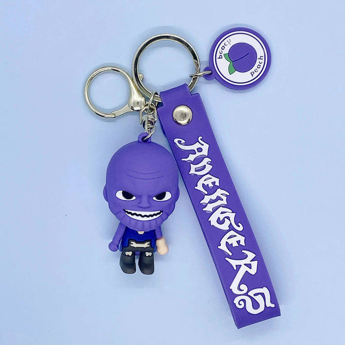 Wholesale Cartoon Soft Rubber Alloy Cute Keychain (M) MOQ≥2 JDC-KC-JuShu005