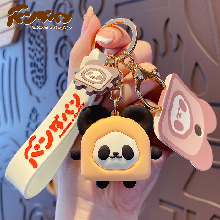 Wholesale Keychains PVC Metal Panda Toast Cute (M) MOQ≥2 JDC-KC-BaiM045