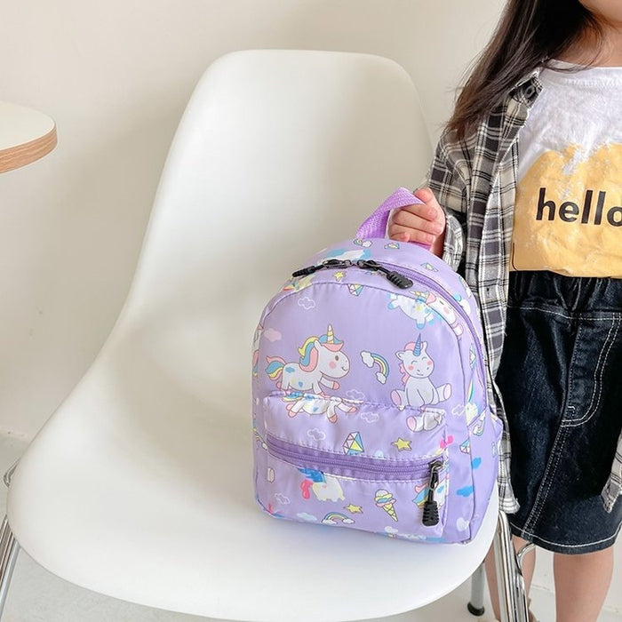 Wholesale Backpack Canvas Cartoon Kids Unicorn MOQ≥3 JDC-BP-Aiyu001