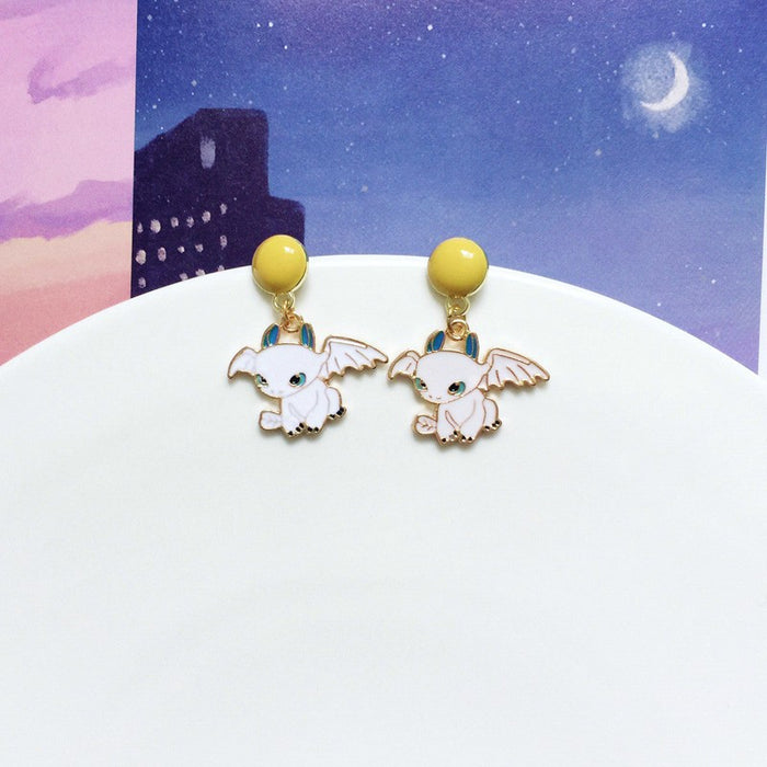 Wholesale Earrings Alloy Skull Asymmetric Earrings MOQ≥2 JDC-ES-Lxx006