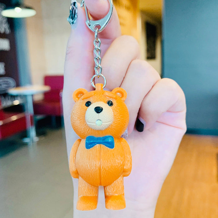 Wholesale Cartoon Resin Sound Lighting Keychain (M) JDC-KC-ManM018