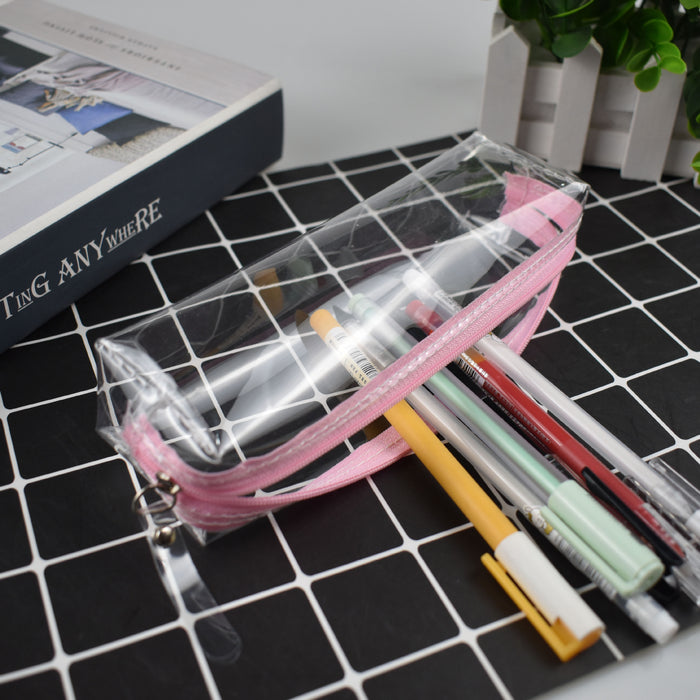 Wholesale PVC Transparent Pencil Bag MOQ≥2 JDC-PB-SKX003