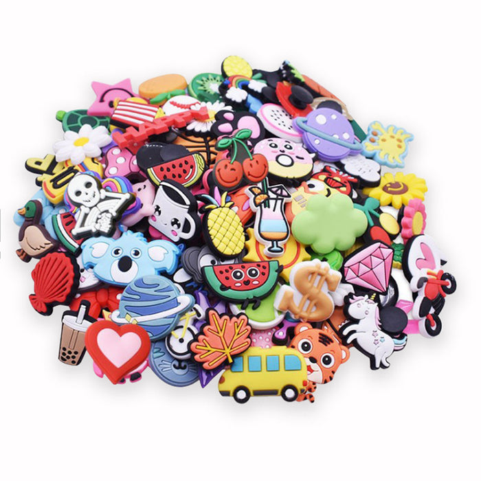 Wholesale Random 100pcs Cartoon Cute PVC DIY Accessories Croc Charms (M) JDC-CCS-XinQ007