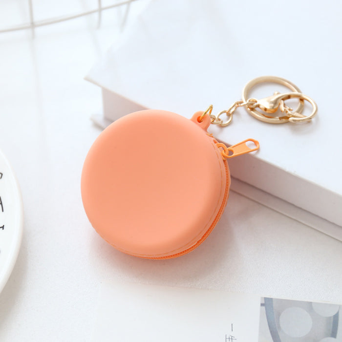 Wholesale cartoon portable round silicone coin purse JDC-KC-HHui004