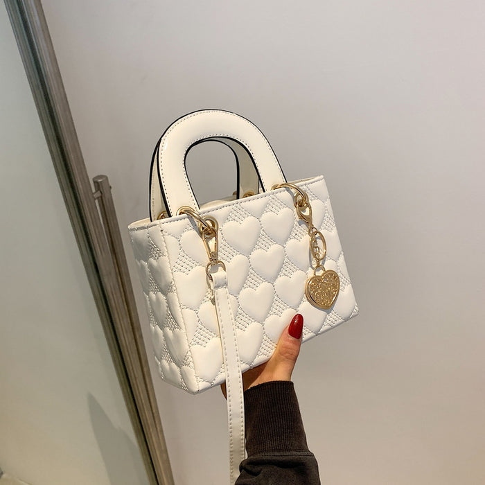 Jewelry WholesaleWholesale diamond checker embroidery thread single shoulder cross-body small square bag JDC-SD-LuoB006 Shoulder Bags 罗宝 %variant_option1% %variant_option2% %variant_option3%  Factory Price JoyasDeChina Joyas De China