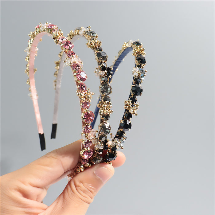 Jewelry WholesaleWholesale Vintage Rhinestone Hair Band JDC-HD-ZC003 Headband 智承 %variant_option1% %variant_option2% %variant_option3%  Factory Price JoyasDeChina Joyas De China