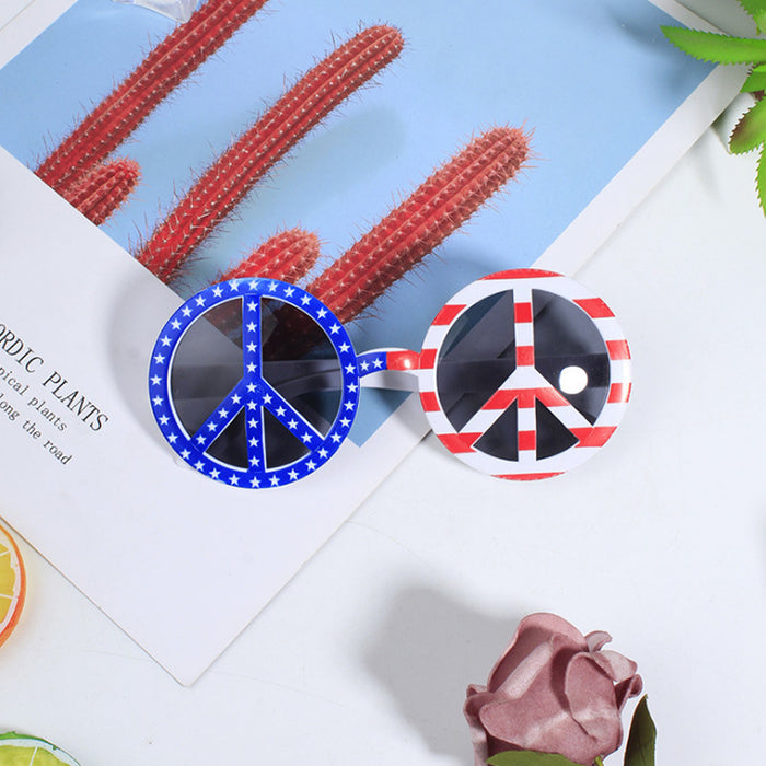 Wholesale Prom Party Glasses And Flat Shape Flag Sunglasses JDC-SG-ZhuoW004